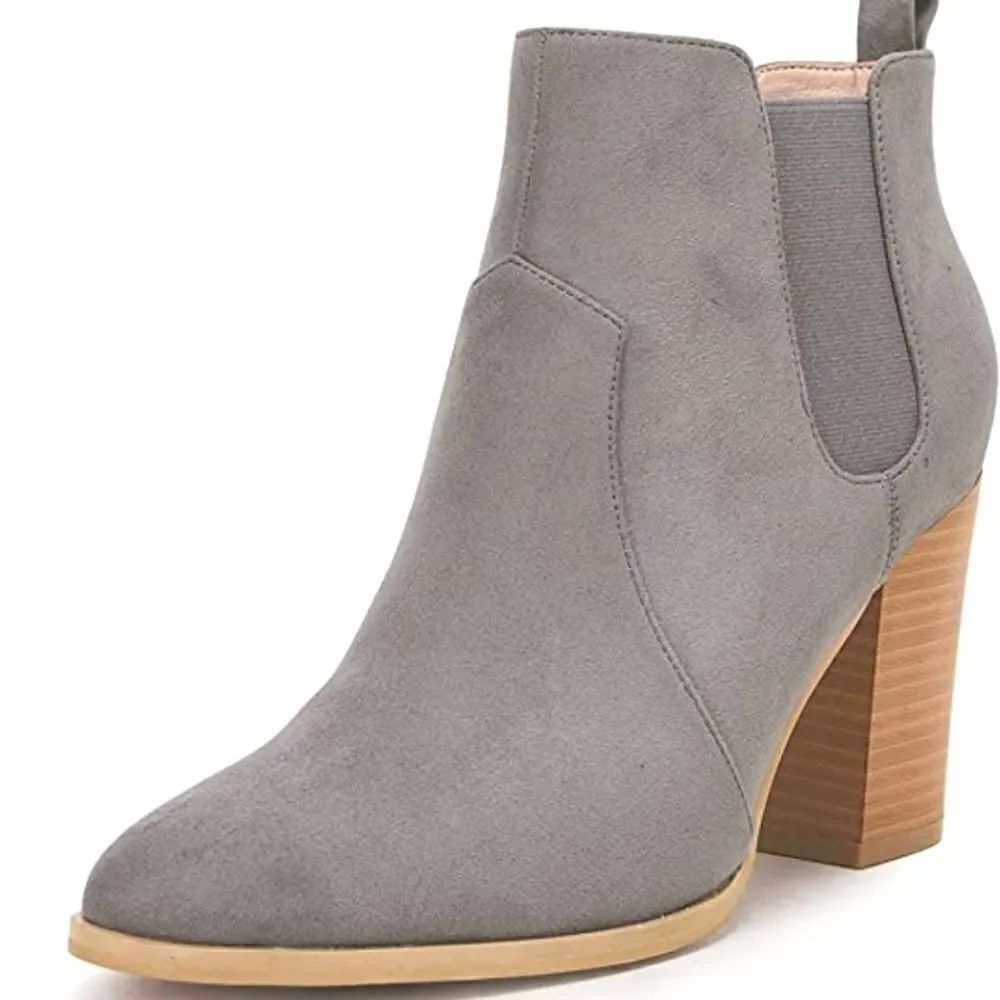 (46-1892)  Omysky Women's Pointed Toe Ankle Boot Sz 8.5